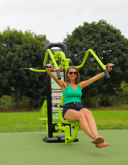 Matériel sportif extérieur pour aire de fitness outdoor - Barre ondulée