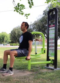 parcours sportif dips machine piston aire de fitness plein air