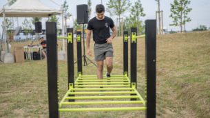 parcours santé ikea pont de motricité aire de fitness plein air