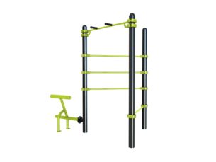 Station aire de fitness : Traction, espalier, barre de pompe, lombaire