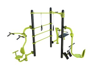 Station fitness : Pull, Espalier, Chest, Traction, TRX, Leg press, chest