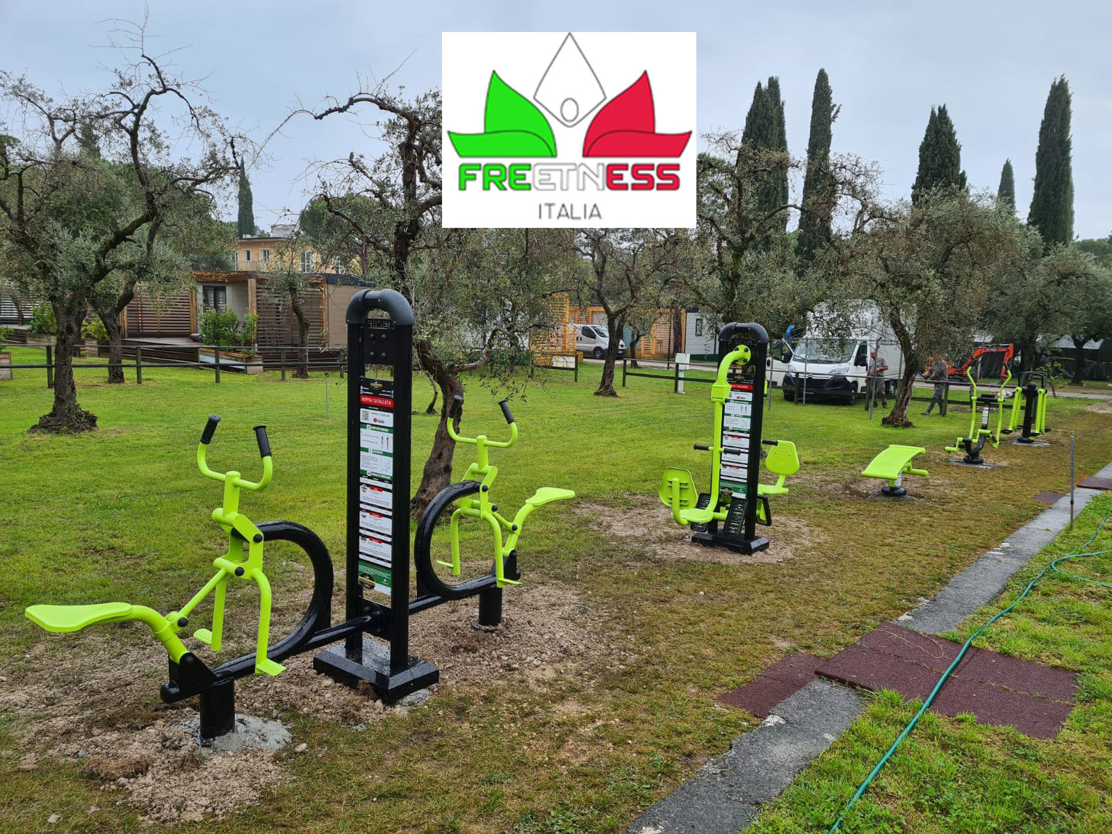 aire fitness agrès sport extérieur italie