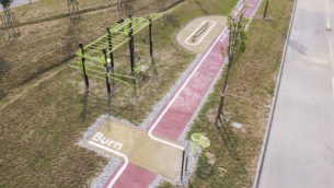 parcours sportif cross training ikea aire de fitness plein air sol souple