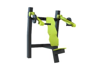 agrès de sport pour un espace de musculation extérieur : incliné shoulder press