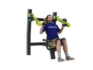 appareil musculation extérieur shoulder press incliné