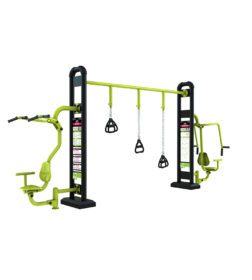 agrès de sport extérieur fitness : portique trx push pull