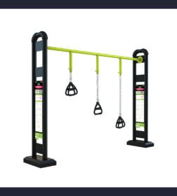 agrès de sport extérieur fitness : portique trx