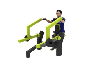 appareil musculation extérieur avec poids row machine utilisation