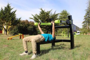 appareil musculation extérieur banc pratique outdoor