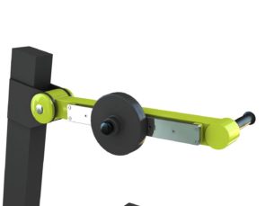 agrès de sport pour un espace de musculation extérieur : incliné shoulder press réglage 2