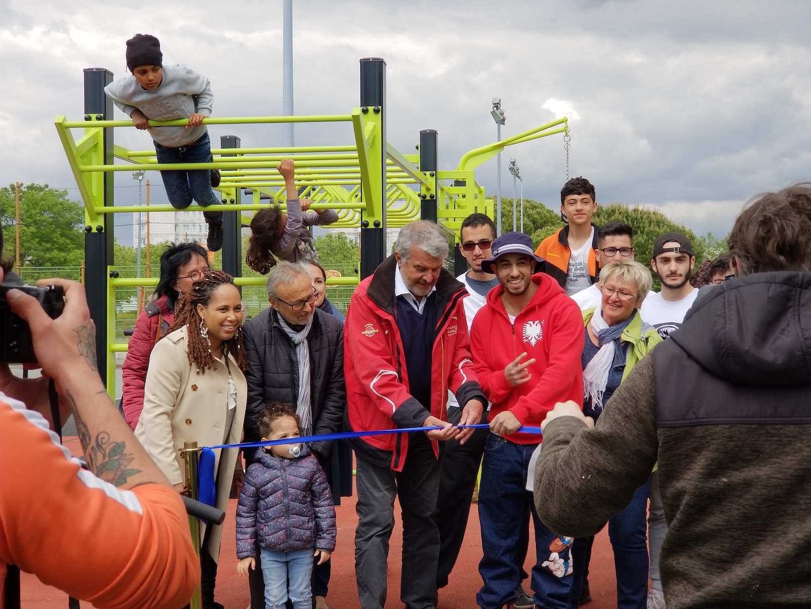 inauguration aire de fitness de plein air à la rochelle vue 2