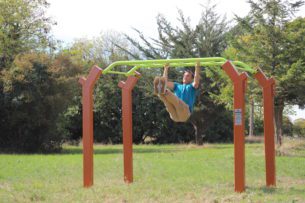 équipement street workout design pont horizontale pont de singe utilisation