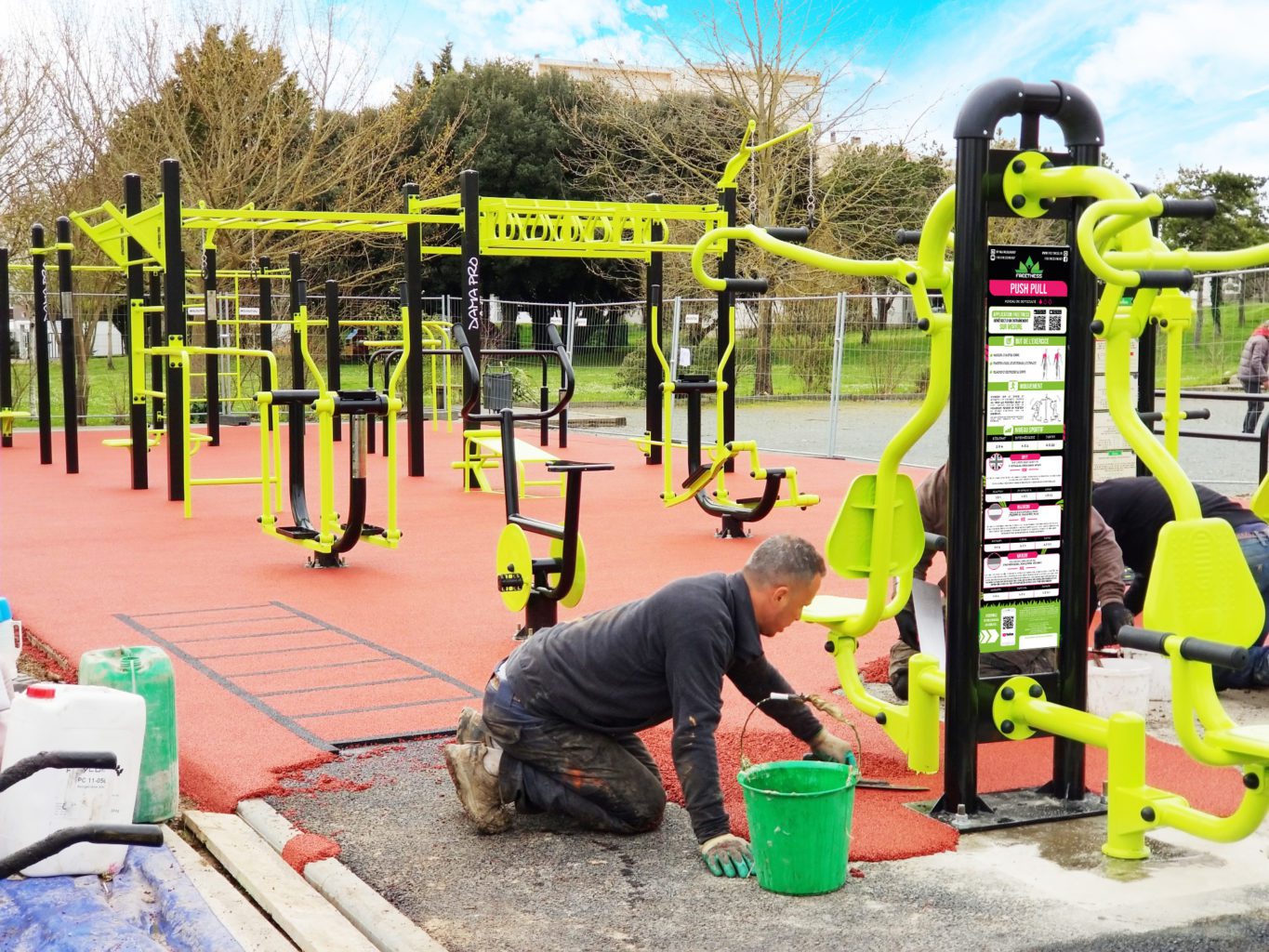 pose sol souple sur la rochelle fitness plein air